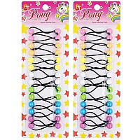 28 Pcs 12mm Hair Ties Hair Accessories for girls Hair Ties with Balls Bubble Twinbead Ponytail Holders Bobble Hair Balls Kids Toddler girl Hair Accessories (Pastel Assorted)