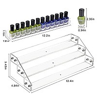 Umirokin Nail Polish Rack 3 Tier Acrylic Display Stand Holder Nail Polish Organizer Essential Oil Storage Paint Shelf Holds Up To 36-56 Bottles