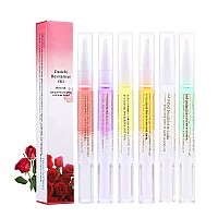 SULLMAR 6Pcs Nail cuticle Oils Nail Nutrition Oil Pen Nail Nourishment Pens 6 Smell cuticle Revitalizer for Agnail Nourish Skin Nail care