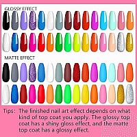 Saviland 33Pcs Gel Nail Polish Kit - 30 Colors Neon Soak Off Gel Nail Polish With Base And Top Gel Coat, Matte Top Gel Glitter Gel Polish Set For Nail Art Design For Home Diy, Gifts For Women