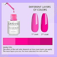 Saviland 33Pcs Gel Nail Polish Kit - 30 Colors Neon Soak Off Gel Nail Polish With Base And Top Gel Coat, Matte Top Gel Glitter Gel Polish Set For Nail Art Design For Home Diy, Gifts For Women