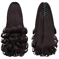 Dark Brown Ponytail Extension,Claw Clip Ponytails 12In Curly 38 Oz Fake Hair Extensions Hair Pieces Syxlcygg Wig Girl Synthetic Fluffy Not Tangled