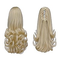 Blonde Ponytail Extension,Claw Clip Ponytails 12In Curly 38 Oz Fake Hair Extensions Synthetic Hair Pieces For Women Syxlcygg Wig Black Girl Fluffynot Tangled