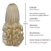 Blonde Ponytail Extension,Claw Clip Ponytails 12In Curly 38 Oz Fake Hair Extensions Synthetic Hair Pieces For Women Syxlcygg Wig Black Girl Fluffynot Tangled