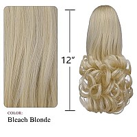 Blonde Ponytail Extension,Claw Clip Ponytails 12In Curly 38 Oz Fake Hair Extensions Synthetic Hair Pieces For Women Syxlcygg Wig Black Girl Fluffynot Tangled