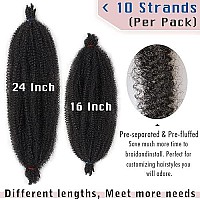 8 Packs Copper Red Springy Afro Twist Crochet Hair 16 Inch Pre-Separated Spring Twist Hair Marley Crochet Braiding For Distressed Soft Locs Hair Extension For Women (10 Strandspack,350)