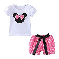 Mud Kingdom Little Girls Holiday Outfits Cute Clothes Short Sets 6 Years Pink