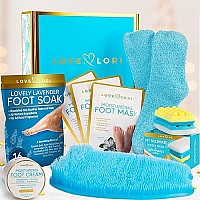 Love, Lori Pampering Foot Care Kit - Self Care Gifts For Women, Relaxation Gifts For Mom, Gift Box For Her, Christmas Gift For Wife, Spa Gifts For Women, Bath Sets For Women