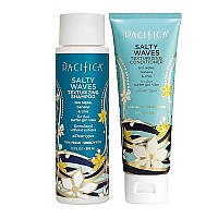 Pacifica Beauty Salty Waves Texturizing Shampoo Salty Waves Texturizing Conditioner For All Hair Types Perfect And Effortless Beach Hair 100 Vegan Cruelty Free Sulfate Paraben Free