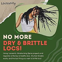 Locsanity Daily Moisturizing Refreshing Spray For Locs, Dreadlocks - Rose Water And Peppermint Hair Scalp Moisturizer, Dreadlock Spray - Natural Loc Care And Maintenance (8Oz)