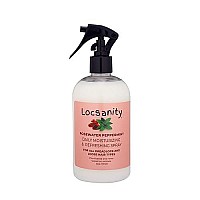 Locsanity Daily Moisturizing Refreshing Spray For Locs, Dreadlocks - Rose Water And Peppermint Hair Scalp Moisturizer, Dreadlock Spray - Natural Loc Care And Maintenance (12Oz)