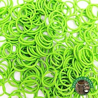 Rubber Bands 1000 Pcs Mini Size No Break & Damage Stretchy Elastic Premium Quality Made In Vietnam Hair Ties (Lime Green - 4 Pack Of 250 Pcs)