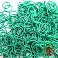 Rubber Bands 1000 Pcs Mini Size No Break & Damage Stretchy Elastic Premium Quality Made In Vietnam Hair Ties (Green - 4 Pack Of 250 Pcs)