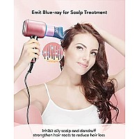 Wavytalk Professional Ionic Hair Dryer Blow Dryer With Diffuser And Concentrator For Curly Hair 1875 Watt Negative Ions Dryer With Ceramic Technology Nozzle For Fast Drying As Salon Light And Quiet