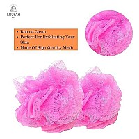 Loofah Lord 24 Pink Bath Or Shower Sponge Loofahs Pouf Mesh Wholesale Bulk Lot