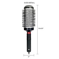 Cricket Technique 390 2A Thermal Hair Brush Seamless Barrel Styling Hairbrush Anti-Static Tourmaline Ionic Bristle For Blow Drying Curling All Hair Types