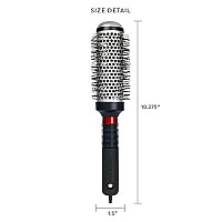 Cricket Technique 350 15A Thermal Hair Brush Seamless Barrel Styling Hairbrush Anti-Static Tourmaline Ionic Bristle For Blow Drying Curling All Hair Types