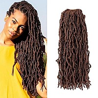 Umylar 18 Inch Faux Locs Crochet Hair Soft Locs Crochet Hair 7 Packs Pre Looped Faux Locs Crochet Hair For Black Women Synthetic Hair Extension(18 Inch,30)