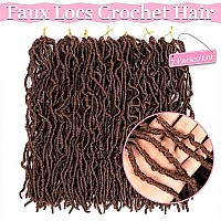 Umylar 18 Inch Faux Locs Crochet Hair Soft Locs Crochet Hair 7 Packs Pre Looped Faux Locs Crochet Hair For Black Women Synthetic Hair Extension(18 Inch,30)