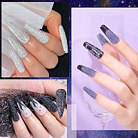 Mizhse Reflective Glitter Gel Nail Polish Kit 12 Pcs, Colorful Sparkly Diamond Soak Off Uv Led Gel Polish Home Manicure Nail Art Salon 7 Ml