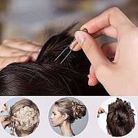 U Shaped Hair Pins,200Pcs 24Inches Hair Pins For Buns Hair Bun Pins Bun Hair Pins With Storage Box For Women Girls Wedding Hairstyles (Blackbrown)