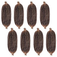 8 Packs Springy Afro Twist Hair 24 Inch Pre-Separated Spring Twist Crochet Braids Hair For Soft Faux Locs Synthetic Marley Twist Braiding Hair Extension For Women (10 Strandspack,T27)