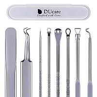 Blackhead Remover Pimple Popper Tool Kit 4Pcs Professional Medical Grade Stainless Pimple Extractor Tool For Blackhead, Whitehead Extractors, Zit, Blemish Comedone Removal