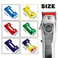 Professional Stagger-Tooth Clipper Replacement Ceramic Blades 2-Hole 2161 - Compatible With 5 Star Senior Cordless Wahl Magic Clip (Multicolor-6)