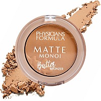 Physicians Formula Mini Matte Monoi Butter Bronzer, Matte Bronzer, Powder Face Matte Makeup, Dermatologist Tested, Essential Fatty Acids, Pro-Vitamins, Softens, conditions, And Moisturize Skin