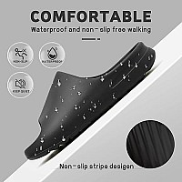 Platform Pillow Slippers Slides For Women And Men, Eva Anti-Slip Cloud Slippers Lightweight Spa Open Toe Shower Sandals For Indoor & Outdoor