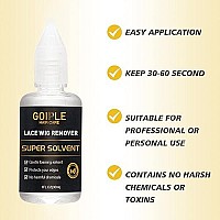 Wig Glue 134Oz, Waterproof Lace Front Wig Glue For Wigs With Tools And Hair Wax Stick (Wig Gluewig Glue Removerhair Wax Stickedge Control Waxelastic Bandhair Dual Drush)