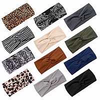 Aktvshow Headbands For Women Non Slip Wide Boho Hair Bands Turban Headband Headwraps Stylish Hair Accessories For Women