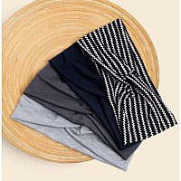 Aktvshow Headbands For Women Non Slip Wide Boho Hair Bands Turban Headband Headwraps Stylish Hair Accessories For Women