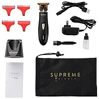 Hair Trimmer By Supreme Trimmer St5220 Beard Trimmer For Men, Professional Barber Liner Cordless Hair Clippers - Black T-Shaper Li