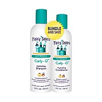 Fairy Tales curly Q Daily Shampoo and conditioner - Hydrating Kids Shampoo and conditioner Set for all Types of curls Including Multi cultural Hair- Paraben Free, Sulfate Free, gluten Free, Nut Free -