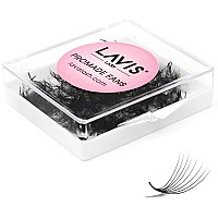 LAVISLASH 500 Promade Fans Eyelash Extension Handmade Loose Volume Lash Mutiple Options 3D-8D10D12D14D16D18D20D Fans 003005007mm Thickness c cc D curl 8 - 16mm Length Long Lasting & Easy To Apply (8D-005-D curl,9mm)