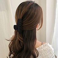 Owiizi Large Claw Clips For Thick Hair, 4.3 Matte Big Hair Claw Clips Non-Slip Claw Hair Clips Strong Hold Barrette Jumbo Hair Clips For Women Long Thick Hair (4Packs)