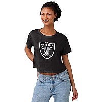 Foco Mens Nfl Team Ladies Fashion Crop Top Shirt, Solid Big Logo, X-Large