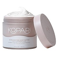 Kopari Ultra Restore Body Butter With Hyaluronic Acid, Vitamin B5 And Coconut Oil For Long-Lasting Hydration Silky Smooth Moisturizing Body Lotion For Dry Skin Vegan And Cruelty-Free 77 Oz