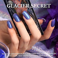 Halloween Short Press On Nails Square Shape, Blue Shimmer Gothic Fake Nails With Design Handmade Gel Medium Glue On Nails For Women Glitter Acrylic False Nail Kits Reusable Stick On Nails Full Cover Static Nails By Glamermaid, 24 Pcs