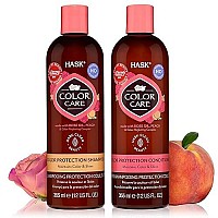 Hask Color Care Shampoo + Conditioner Set For Colored Hair, Vegan, Color Safe, Gluten-Free, Sulfate-Free, Paraben-Free, Cruelty-Free - 1 Shampoo And 1 Conditioner