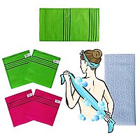 Nopigo Korean Exfoliating Mitt And Body Wash Cloths Collection (Normal 6)