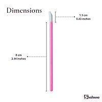 Stelone 100 Disposable Lip Brushes, Lipstick Lip Gloss Applicators Lint Free Lip Wands For Makeup