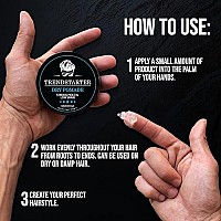 Trendstarter - Dry Pomade (4 Ounce) - Strong Hold - Low Shine - Water-Based Gel Type Pomade - All-Day Hold Premium Hair Styling Products - Free Samples Included - Launched Spring 2022