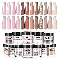 Lanfo Acrylic Powder Set 12 Colors Nail Acrylic Powder Glitter Acrylic Nail Powder Professional Acrylic Nail Powder Extension Carving Nail Kit Gifts No Nail Lamp Needed