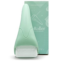 ROSELYNBOUTIQUE cryotherapy Ice Roller for Face Wrinkles Fine Lines Puffiness Stick Massager Facial Skin care Tools Self care gifts for Men Women (green)