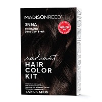 Madison Reed Radiant Hair color Kit, Darkest Brown Black for 100% gray coverage, Ammonia-Free, 3NNA Positano Black, Permanent Hair Dye, Pack of 1