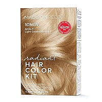 Madison Reed Radiant Hair color Kit, Light golden Blonde for Superior gray coverage, Ammonia-Free, 10NgV Amalfi Blonde, Permanent Hair Dye, Pack of 1