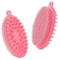 Upgrade 2 In 1 Bath And Shampoo Brush For Men Women Body Exfoliation Exfoliating Body Brush For Use In Shower Shampoo Massager Brush For Dandruff Removal, Long Lasting, More Hygienic Than Loofah