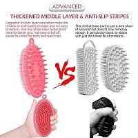 Upgrade 2 In 1 Bath And Shampoo Brush For Men Women Body Exfoliation Exfoliating Body Brush For Use In Shower Shampoo Massager Brush For Dandruff Removal, Long Lasting, More Hygienic Than Loofah